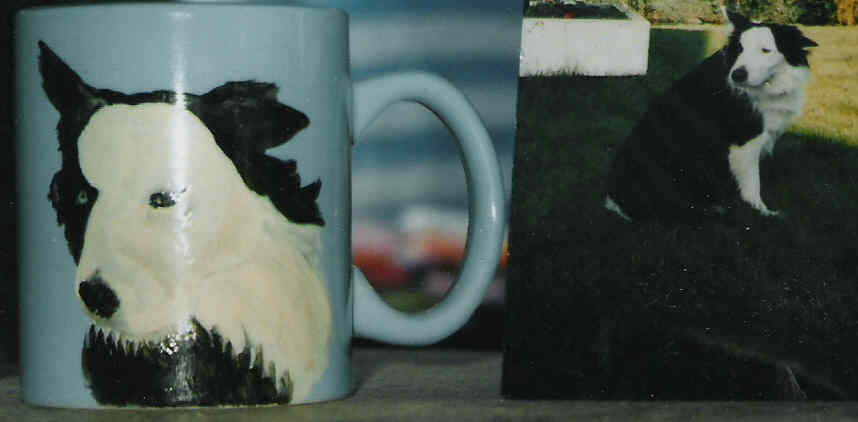 have your pets portrait painted on a mug �10.00 e mail for details