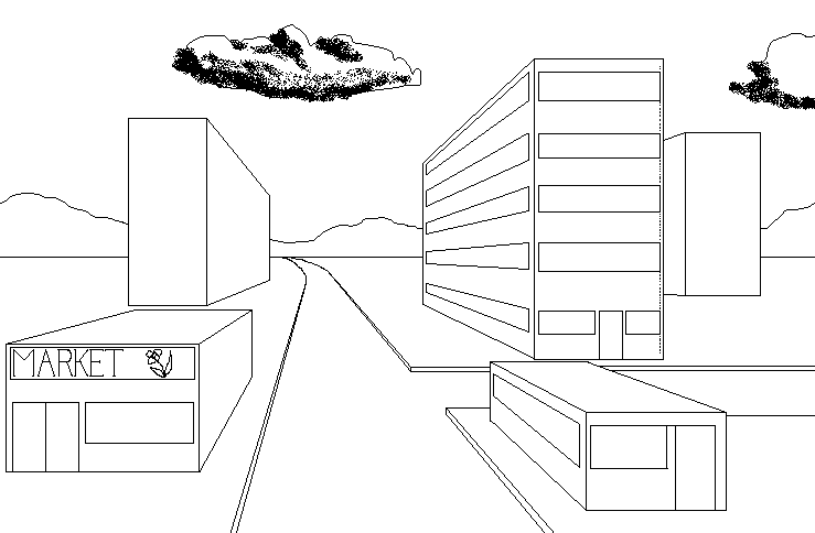 One Point Perspective Worksheet