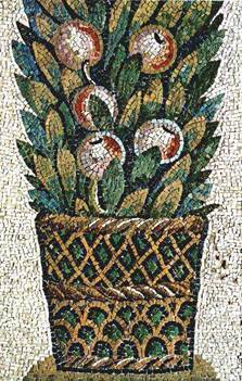 Mosaic Vase on table