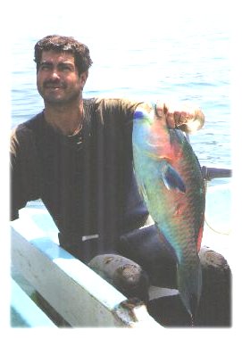 Fisherman with a Parrotfish