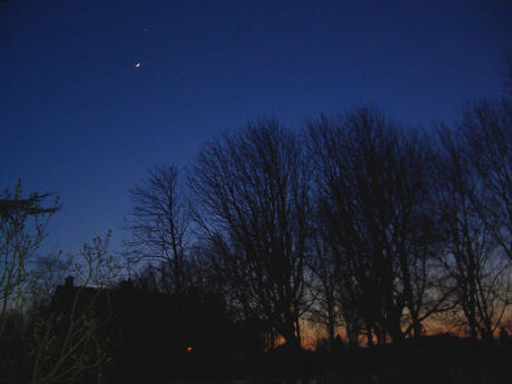 View from my parents' yard at sunset
