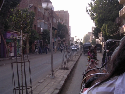 Stra&szlig;enszene in Edfu