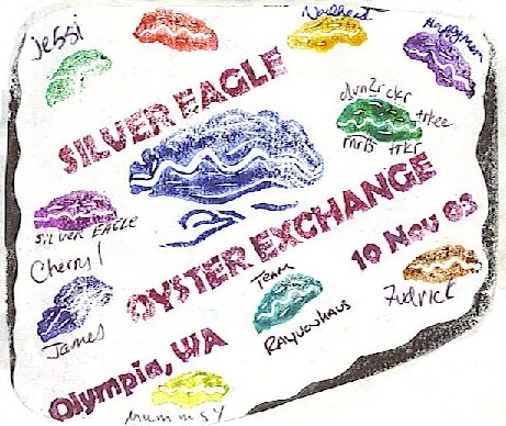 Silver Eagle Oyster Exchange Event Stamp