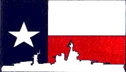Texas Flag With Battleship