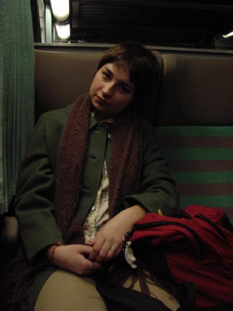 on the train at 6am- one of my fav pictures ever