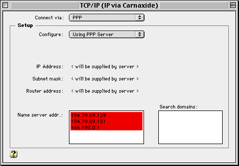 Janela de configura&ccedil;&atilde;o do TCP/IP