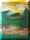 "Mountainstream in Morninglight" Oil on Artist's Canvas Board (sold)