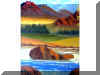 "Red Mountain River" Oil on Artist's Canvas Board (sold)