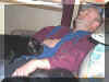 Sleeping with our cat Nikita (2002)