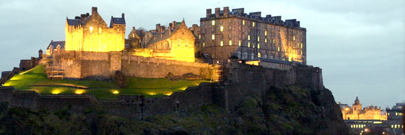 Edinburgh Castle at night