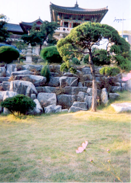 Second terrace of the Buddhist temple garden, Anam-dong.