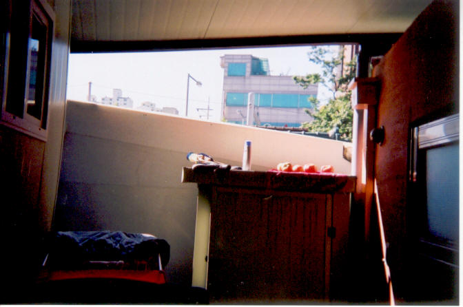 My porch in Anam-dong.