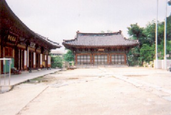 Monks' house on the left.