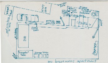 Diagram of my basement apartment