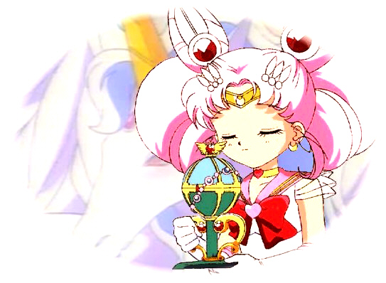 Chibi Moon holding the dream globe