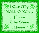Will O' the Wisp Certificate