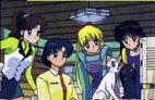 The Scouts discussing the astoroid in the SMR movie