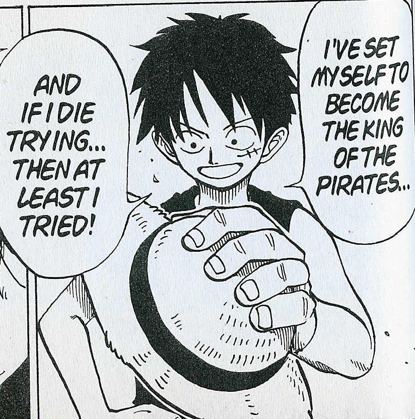 Luffy lives in a much simpler world than the rest of us.
