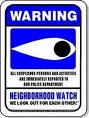 CALL 911 to report suspicious activity