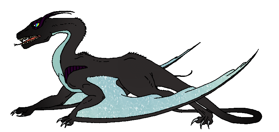 Black-horned Black-Aqua Male Hathian Inzen Ankoku