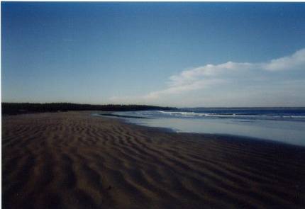 Roseway Beach in Ingomar (near Shelburne in NS)