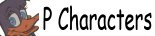 characters stating with the letter P