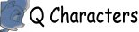 characters stating with the letter Q