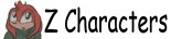 characters stating with the letter Z