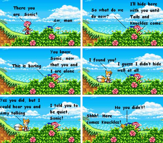 Amy and Tails find Sonic