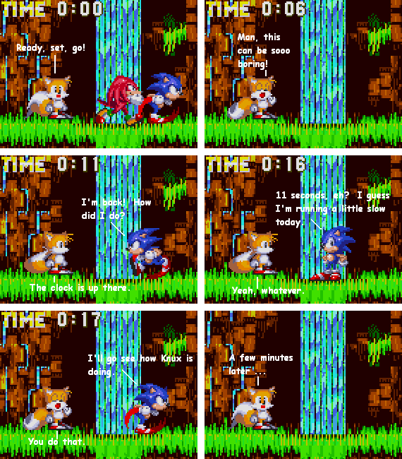 Sonic and Knuckles race