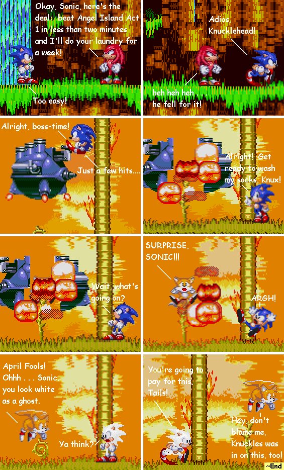 Sonic as the April Fool
