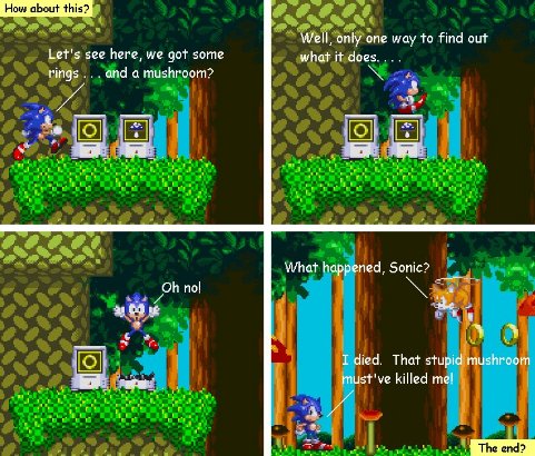 mushroom two = dead Sonic