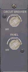 OVERHEAD PANEL LIGHTING SWITCH
