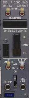 EQUIPMENT COOLING , EMERGENCY LIGHT         & CALL-SWITCHES
