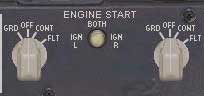 ENGINE START & INITION SWITCHES