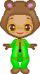 Also a giftie for Noko...It's supposed to be her John Lennon Bear, wearing the suit John Lennon wore in Yellow Submarine...Was harder than I'd imagined a bear to be