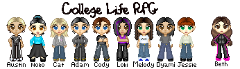 Gift made for the players at the College Life RPG at the UG.  Totally pixel shaded.  Took me FOREVER, but I LOVE em!!