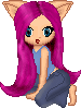 My first attempt at dolling my muse.  I think we're going to need to revisit this one of these days...
