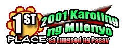 Proud grand prize winners of the 2001 Karoling ng Milenyo sa Lungsod ng Pasay