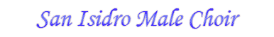 San Isidro Male Choir Official Website