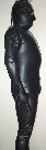 Latex suit side view