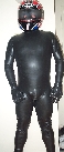 Latex with bike helmet