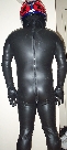 Back side with helmet