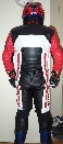 motorcycle suit rear view
