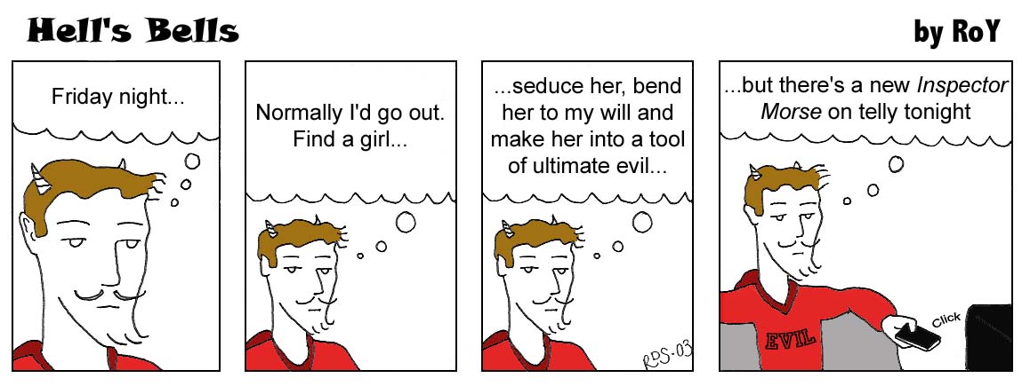 I was experimenting with only uing a few colours in these cartoons, hence the predominance of red, brown and grey.