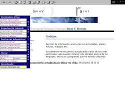 Index principal donde se puede apreciar el menu