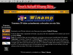 Thumbnails de mi website personal de Winamp Skins