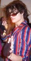 Drunk prat in a girls blazer: moi