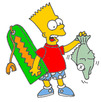 bart with a dead fish