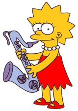 lisa with her sax